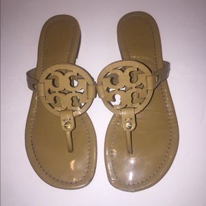 Tory Burch Miller Sandals Nude Size 7/7.5 *As Is*
